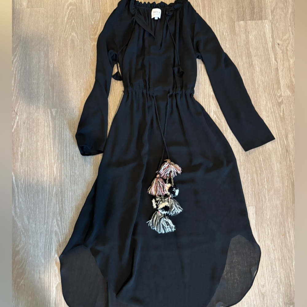 MISA Black Maxi Dress